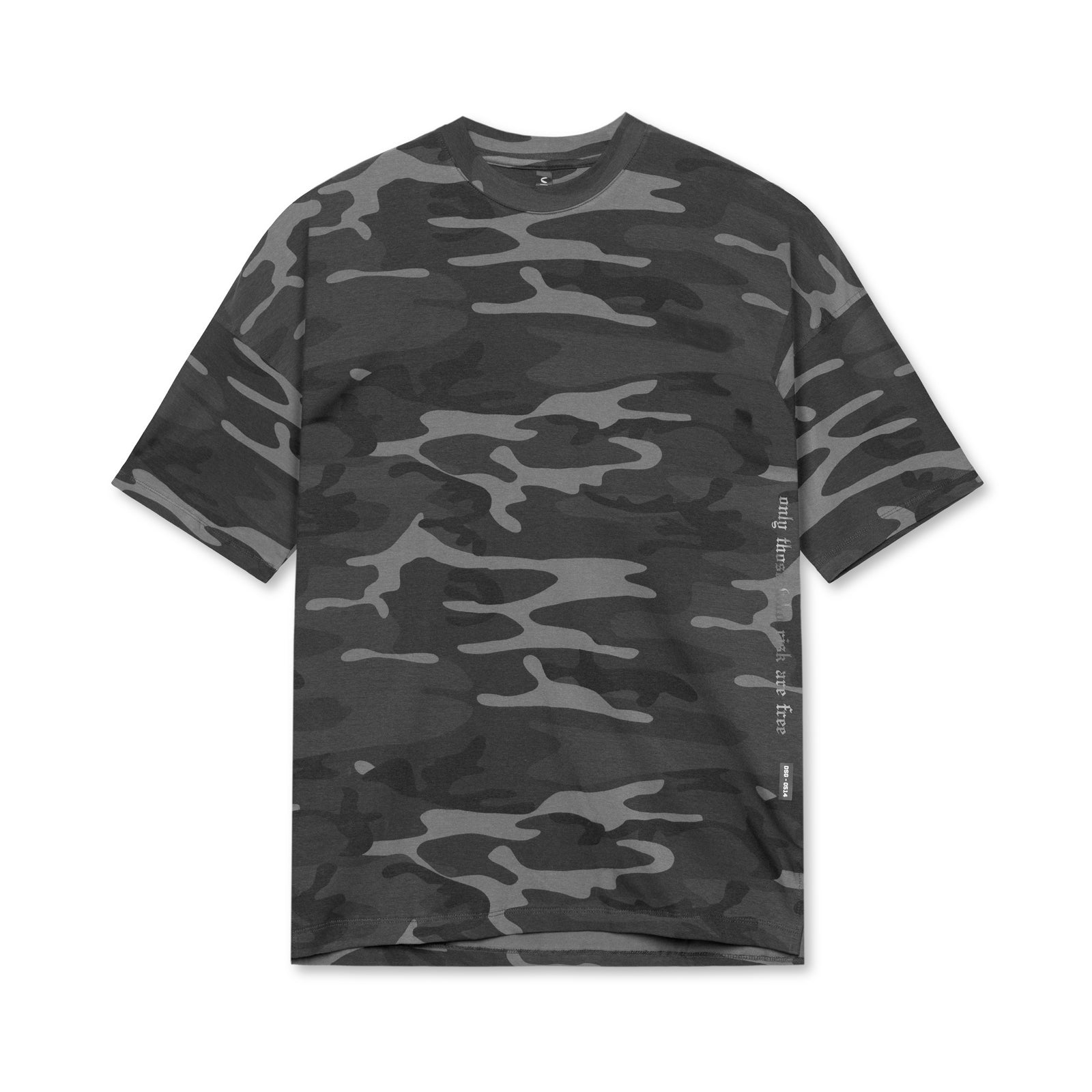 0514. CottonPlus™ Oversized Tee - Black Camo