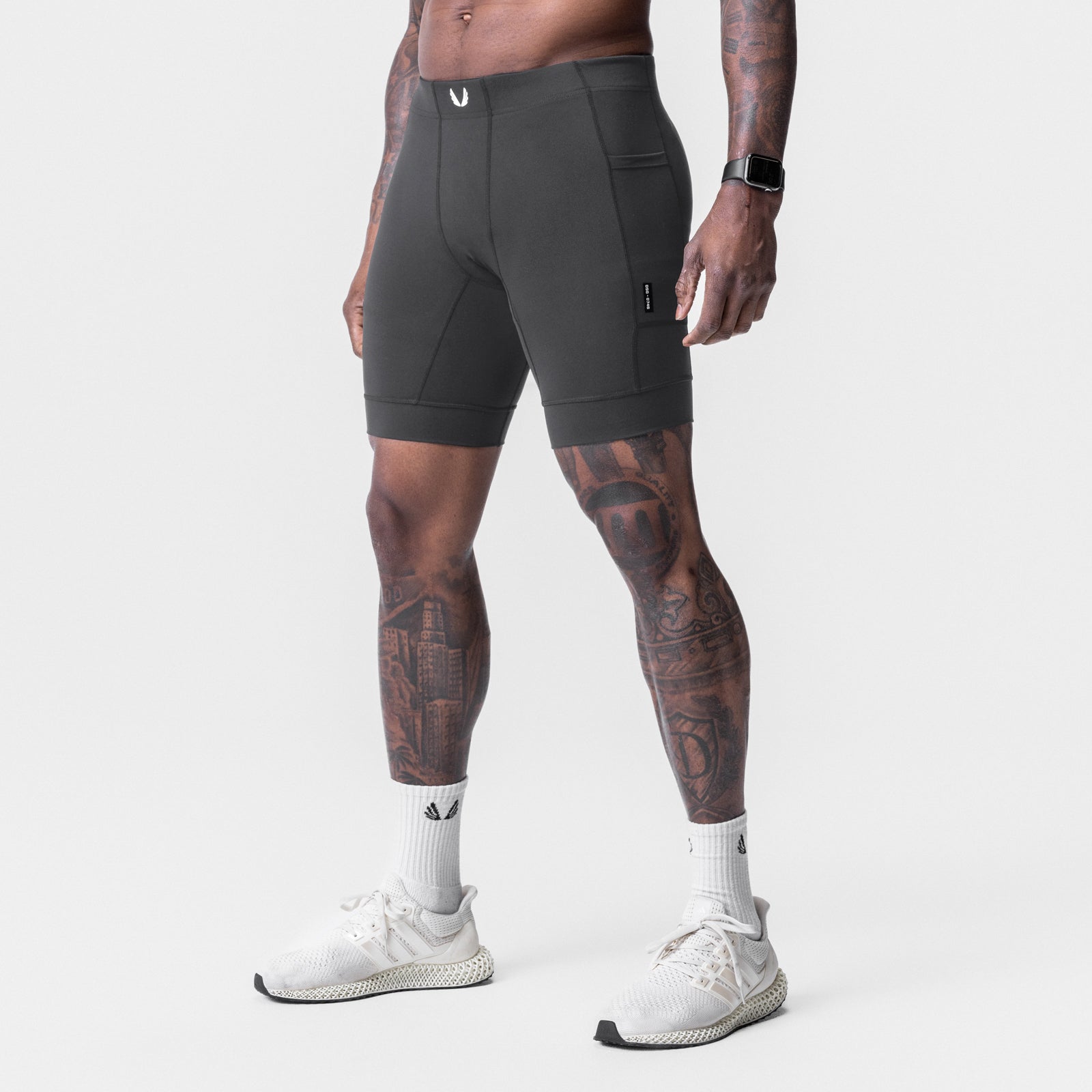 0746. WarpFlexx® Side Pocket 1/2-Length Legging - Space Grey