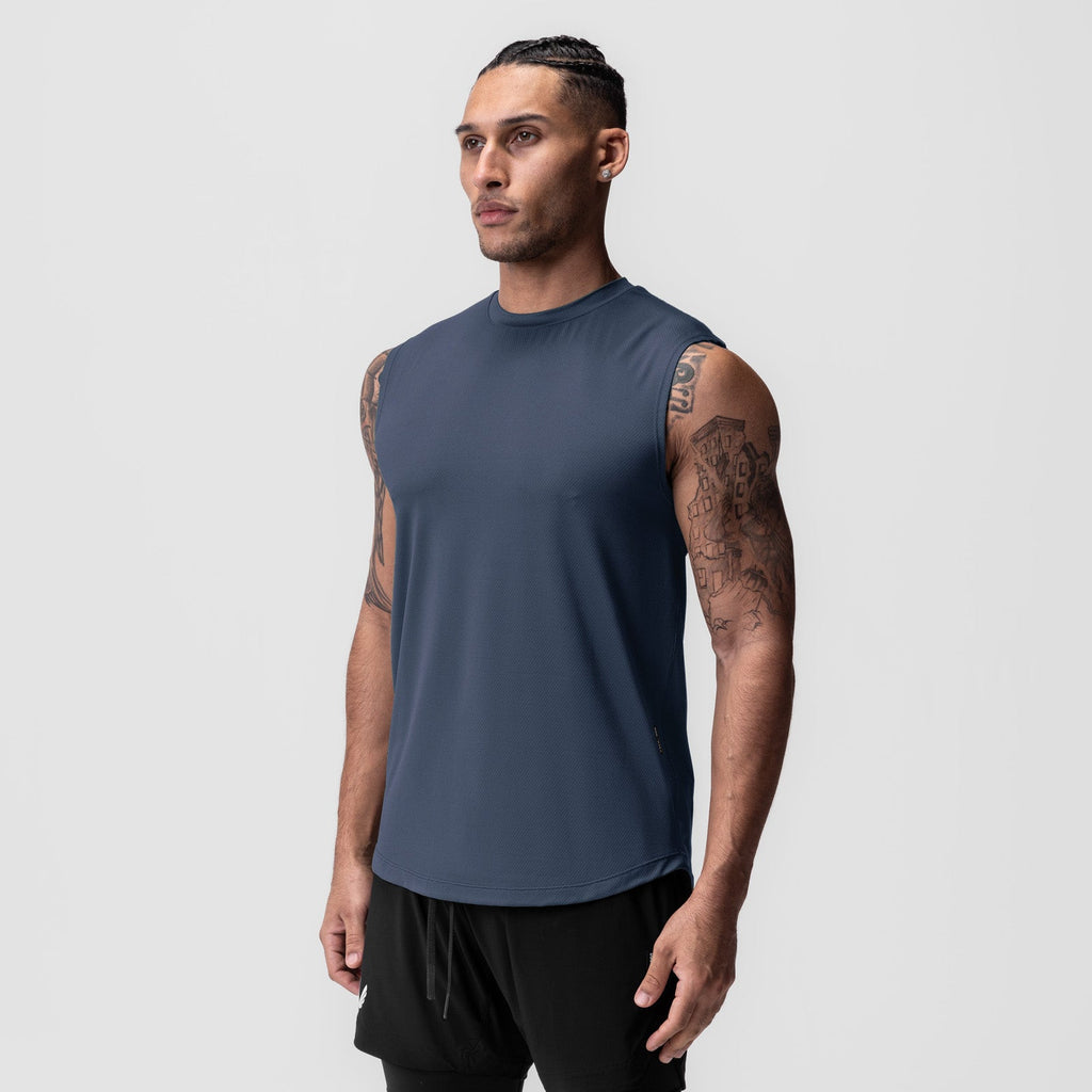 0757. AeroSilver® Cutoff Tank - Navy