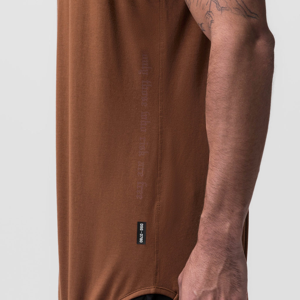 0780. Supima® Extended Tank Top - Rust