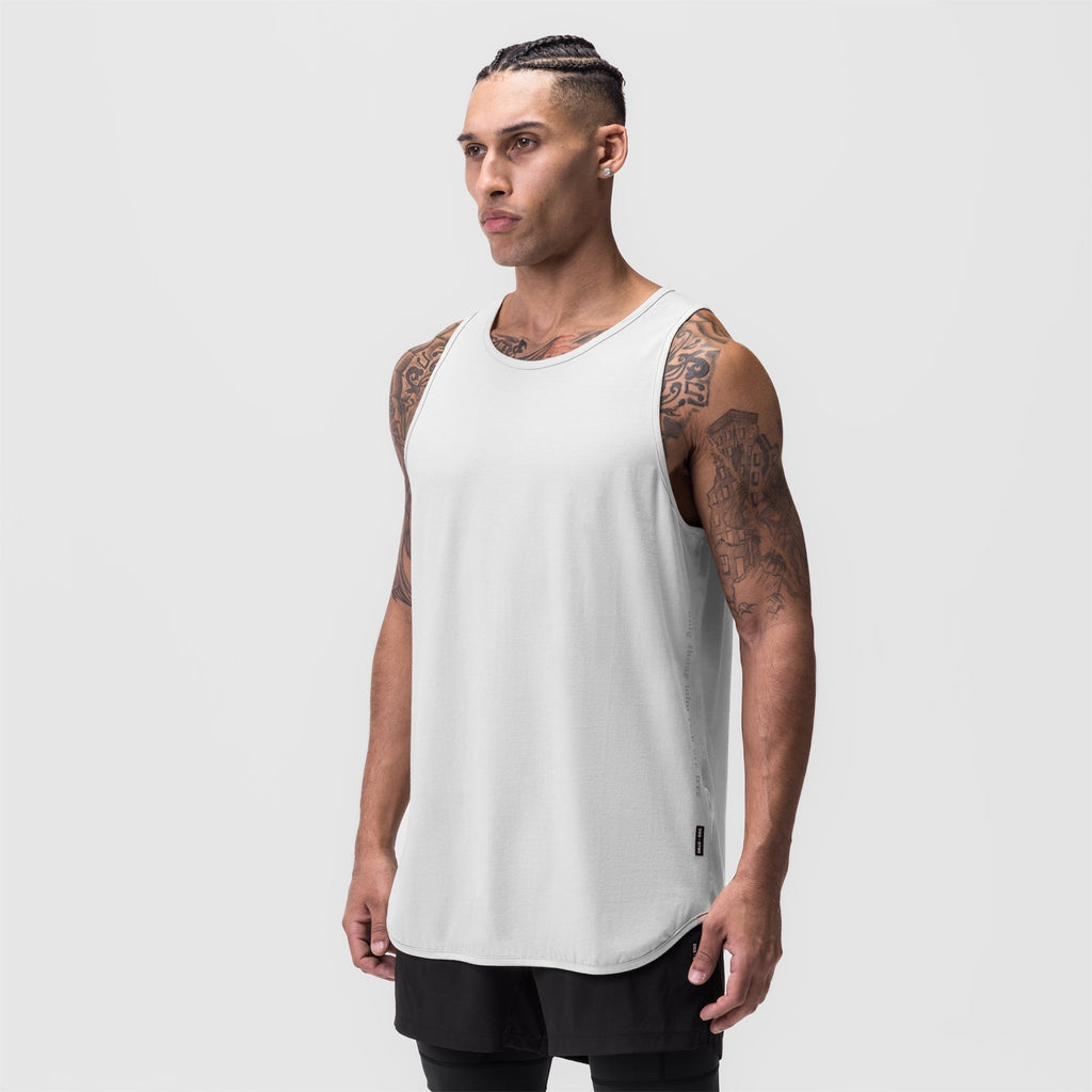0780. Supima® Extended Tank Top - White