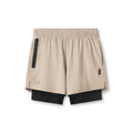 0784. Ultralite™ 6" Liner Short - Beige/Black