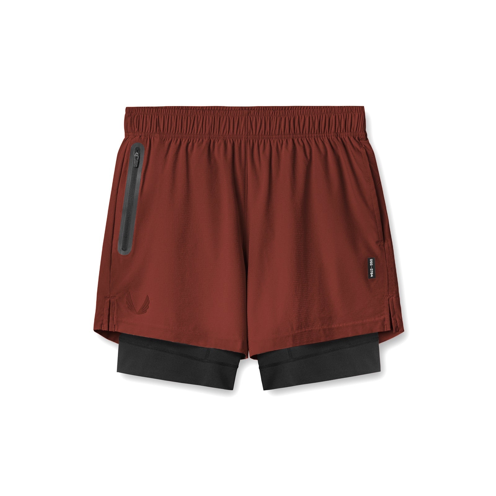 0784. Ultralite™ 6" Liner Short - Brick/Black