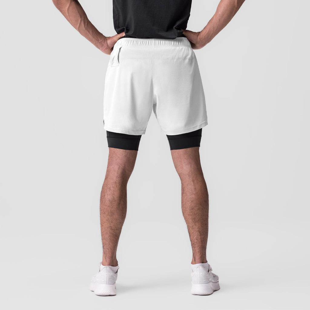 0784. Ultralite™ 6" Liner Short - White/Black