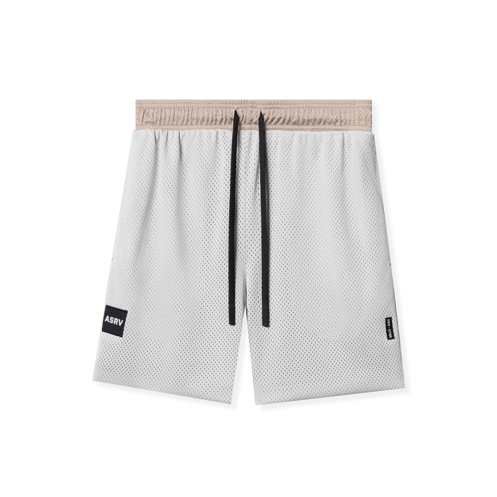 0795. SilverPlus™ Mesh Reversible Short - Beige/White