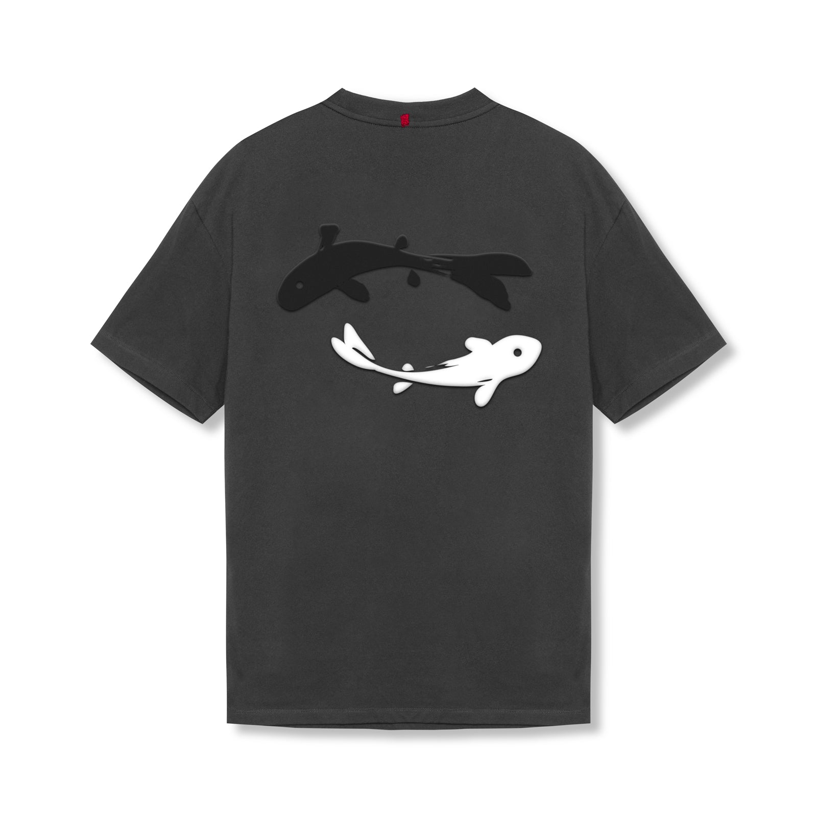 0797. Tech Essential™ Relaxed Tee - Space Grey "Koi"