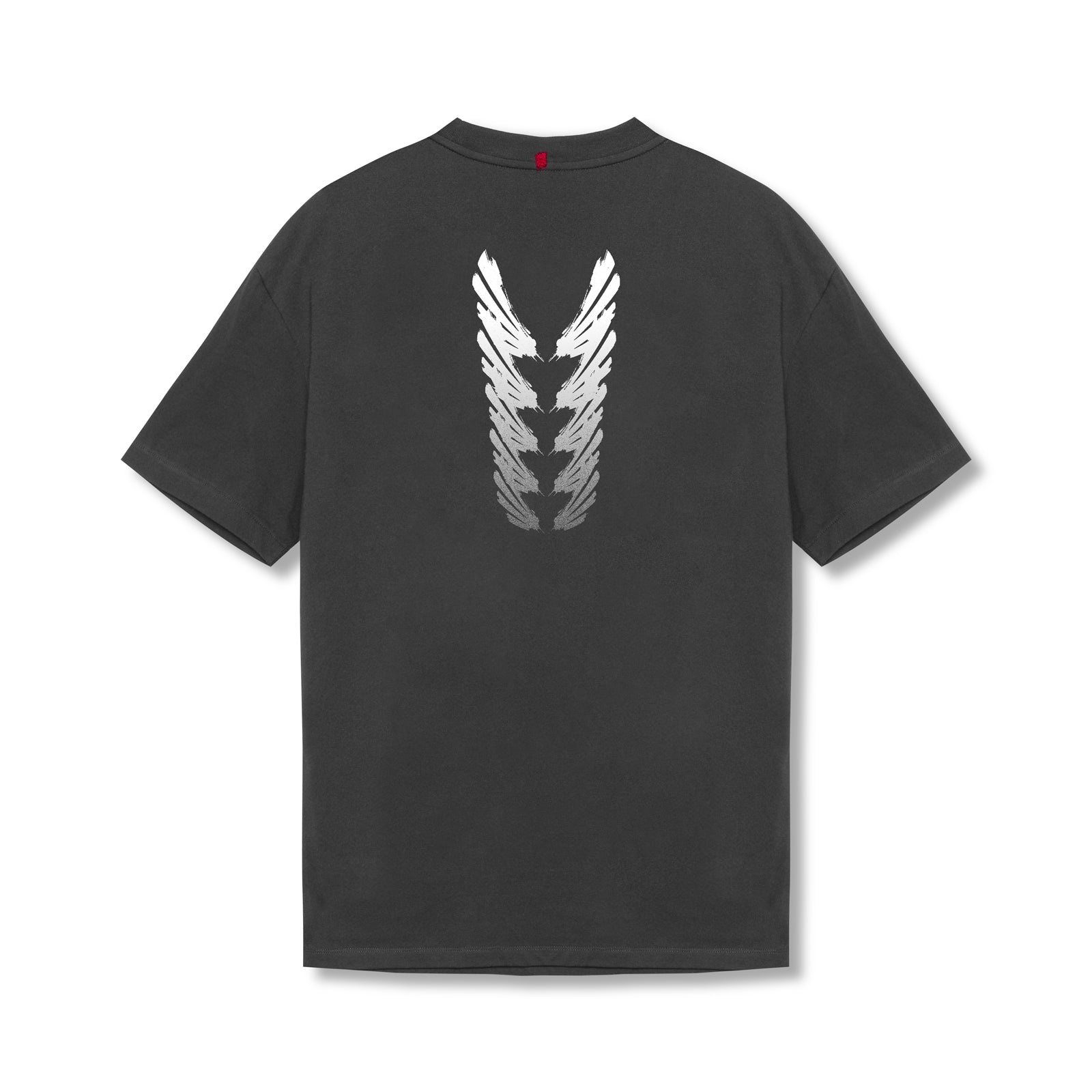 0797. Tech Essential™ Relaxed Tee - Space Grey "Brush Stroke"