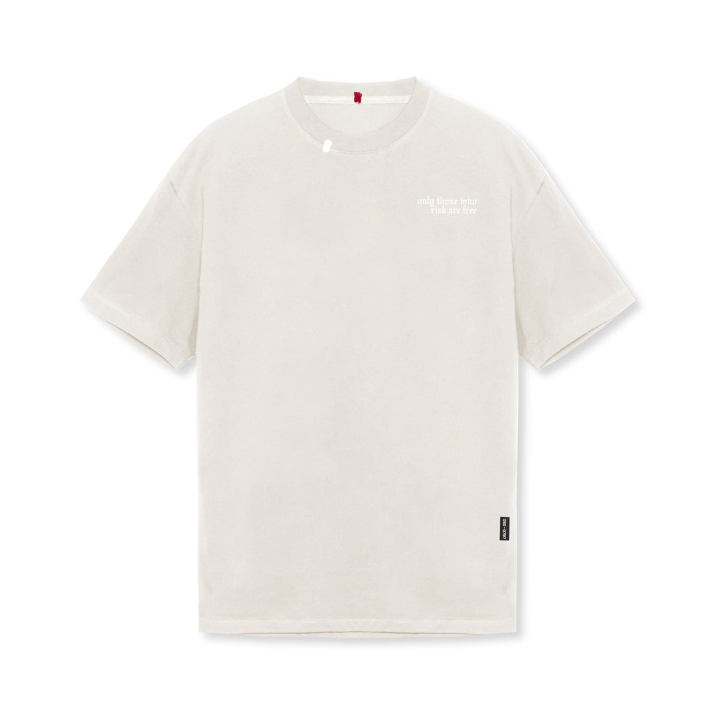 0797. Tech Essential™ Relaxed Tee - Stone/White "Brush Wings/ASRV"