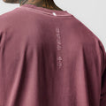 0797. Tech Essential™ Relaxed Tee - Faded Crimson "Global"