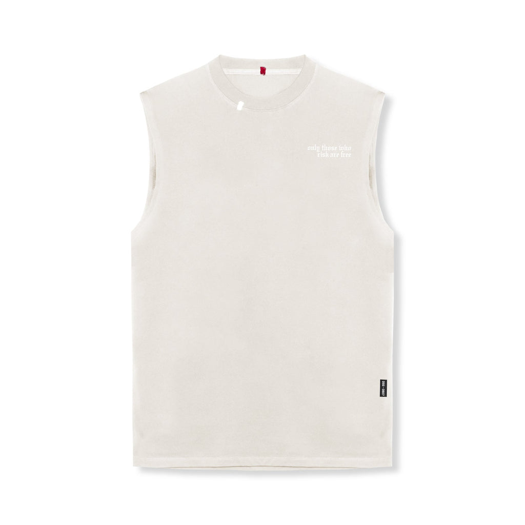 0807. Tech Essential™ Relaxed Cutoff - Stone/White "Brush Wings/ASRV"