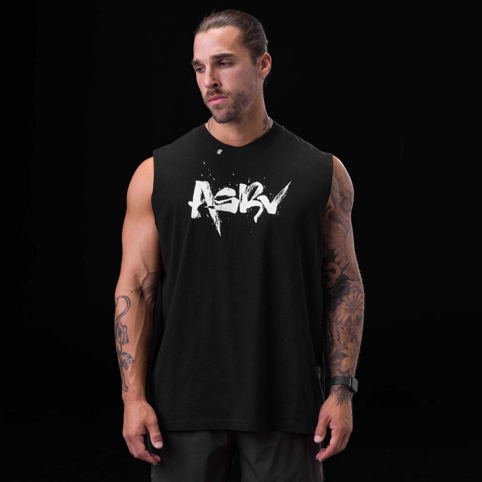 0807. Tech Essential™ Relaxed Cutoff - Black "Koi"