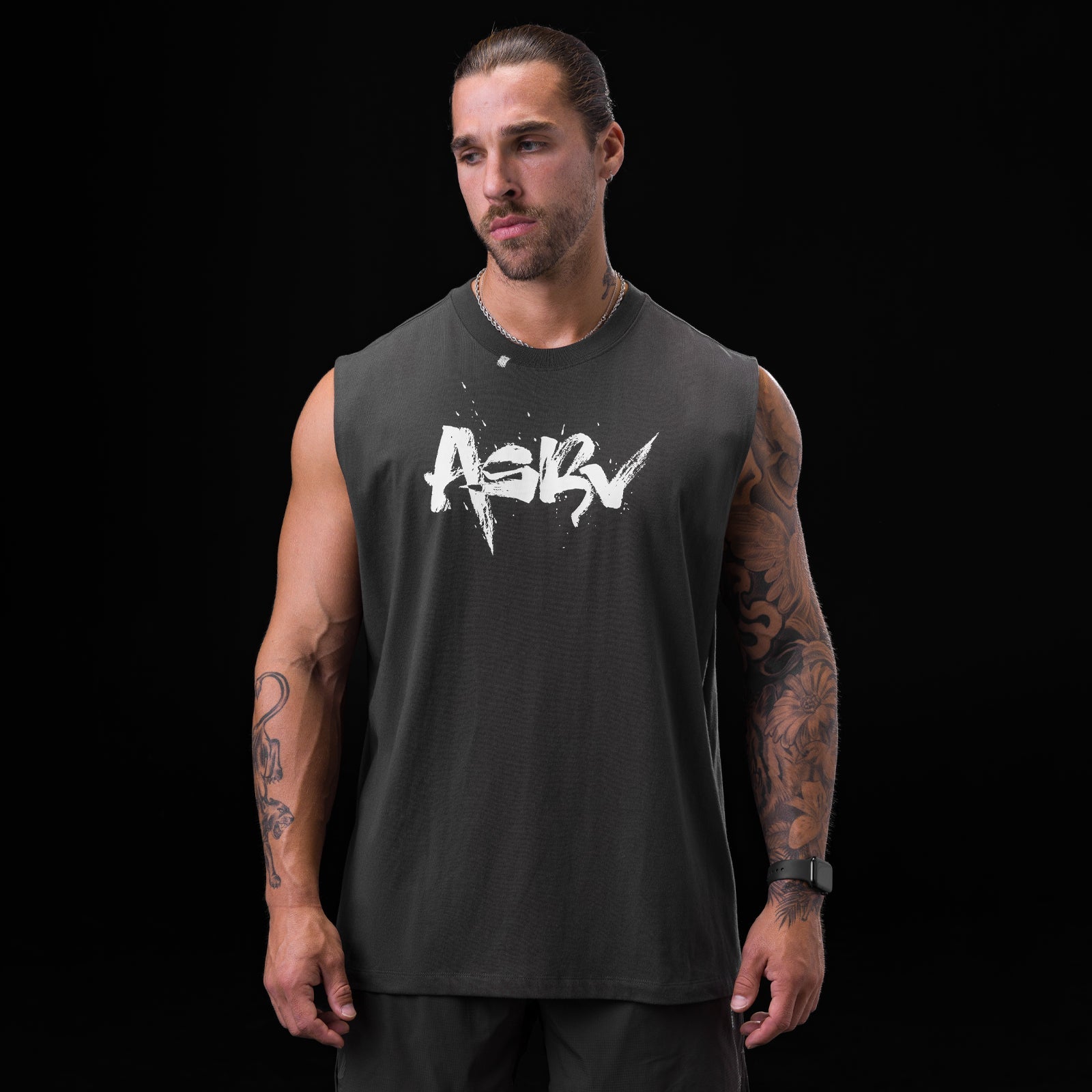 0807. Tech Essential™ Relaxed Cutoff - Space Grey "Koi"