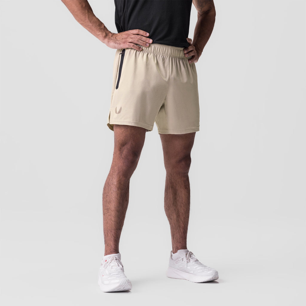 0810. Ultralite™ 6" Linerless Short - Beige