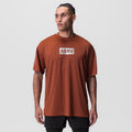 0822. AeroSilver® Oversized Tee - Brick "Box Logo"
