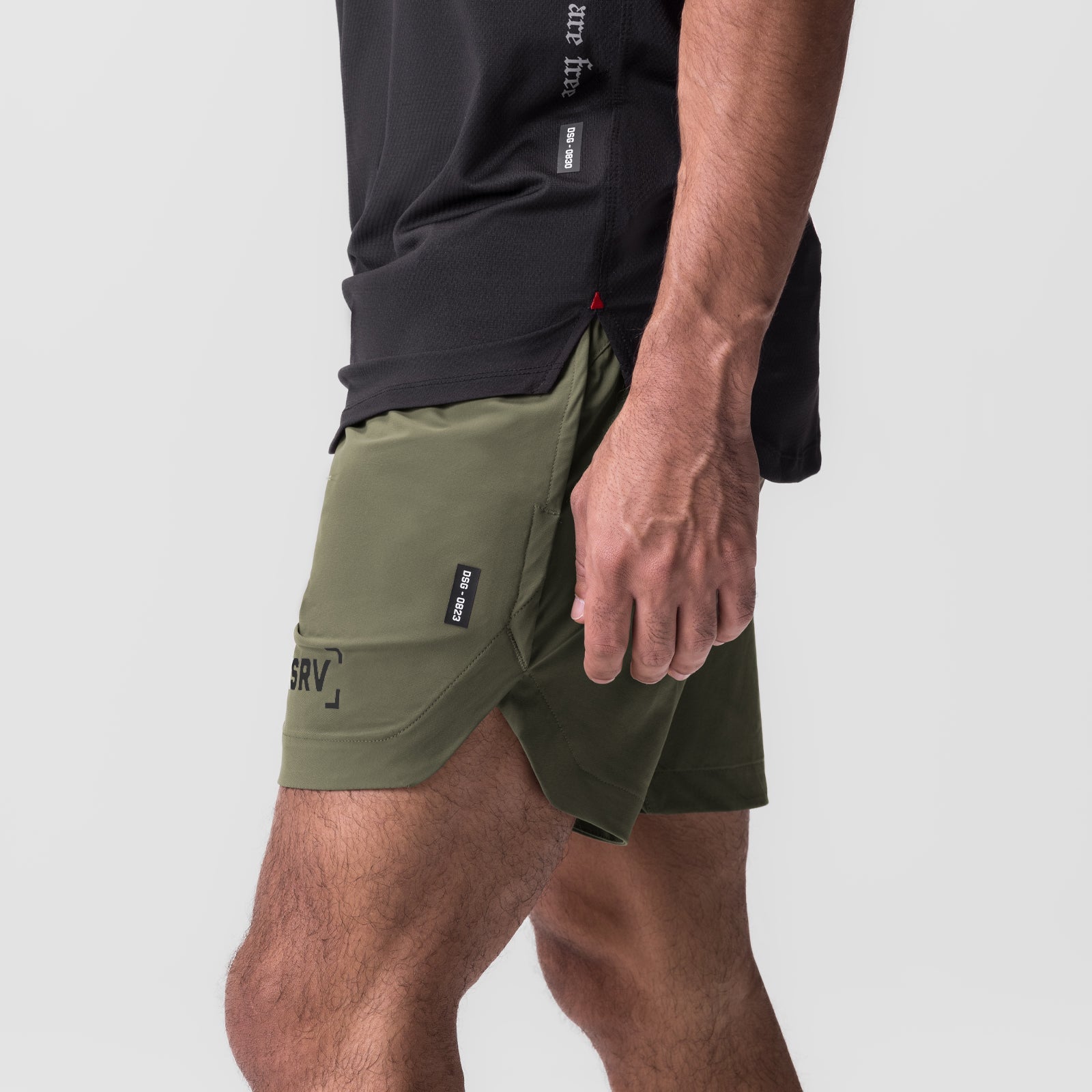 0823. Tetra-Lite® 7" Linerless Short - Olive "Bracket"