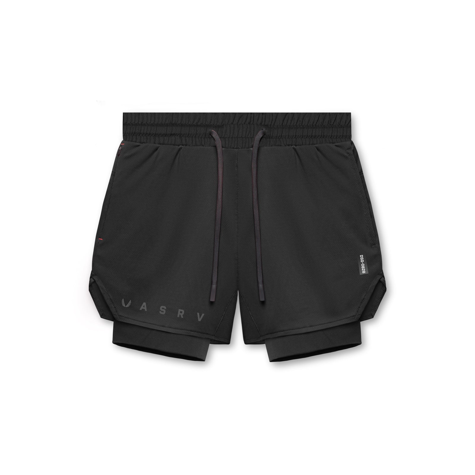 0828. AeroSilver® 5" Liner Short - Black "Classic"/Black