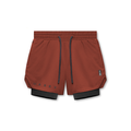 0828. AeroSilver® 5" Liner Short - Brick "Classic"/Black