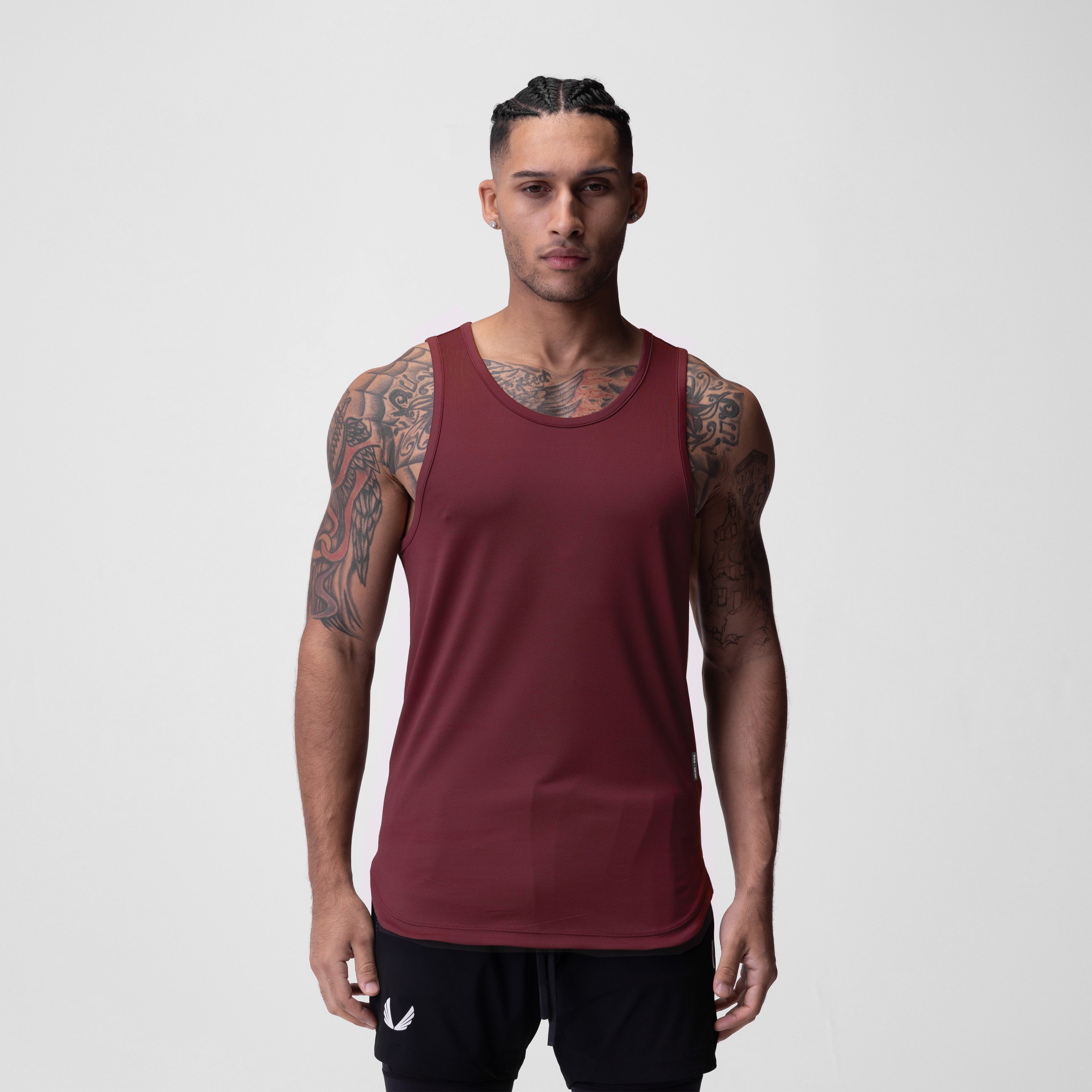 0830. AeroSilver® Tank Top - Crimson