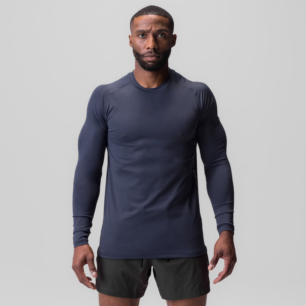0832. 3D-Lite® 2.0 Fitted Long Sleeve - Navy "OTWR"