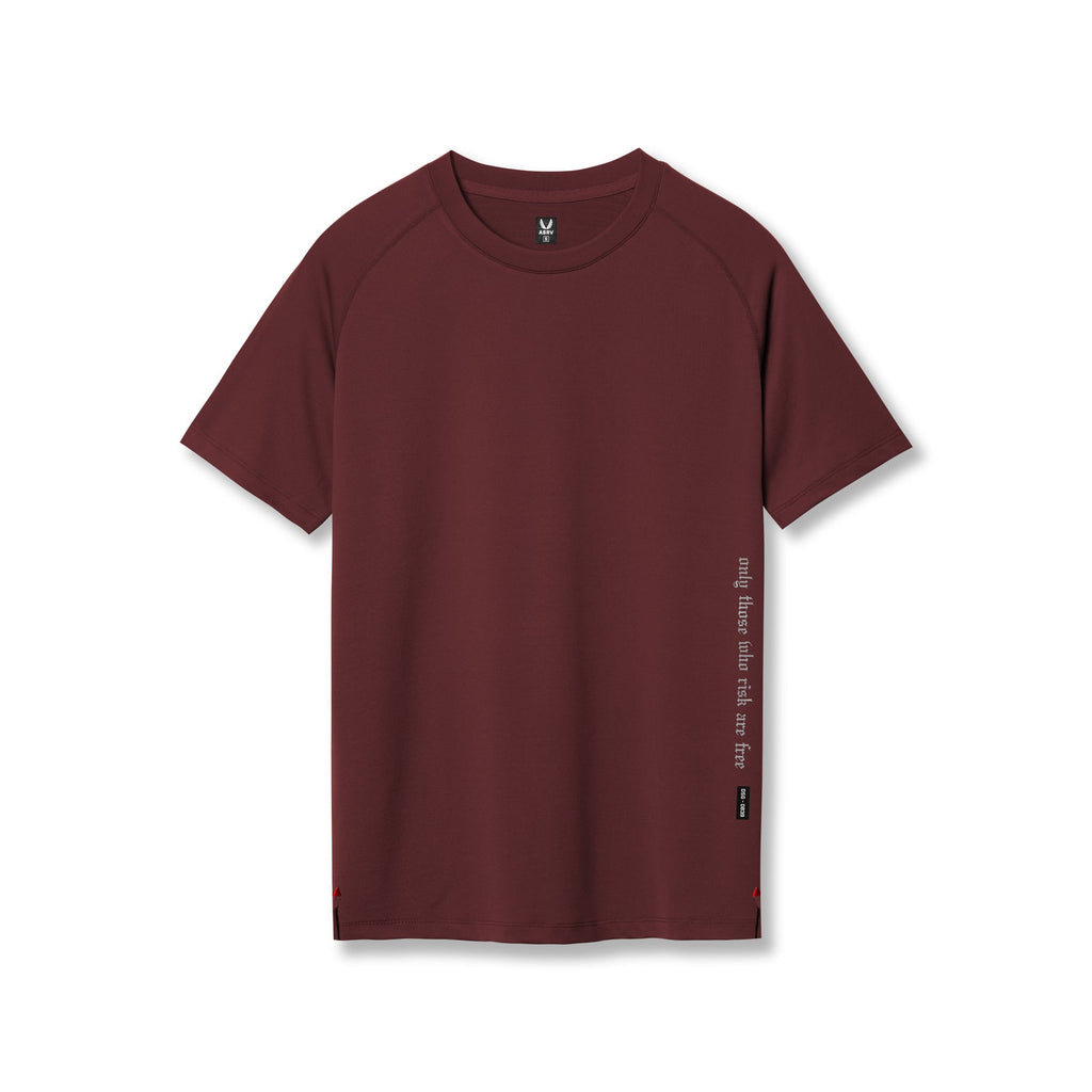 0839. 3D-Lite® 2.0 Lycra® Fitted Tee - Crimson "OTWR"