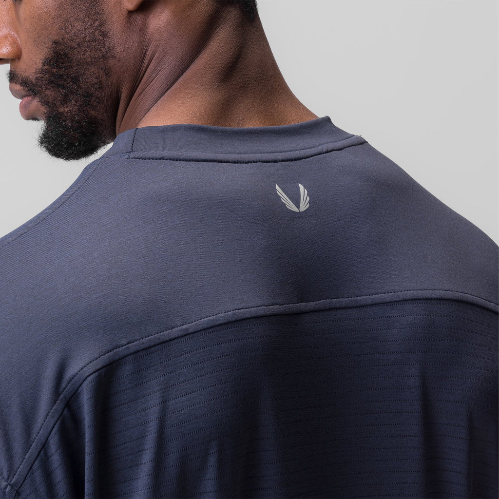 0841. 3D-Lite® 2.0 3/4-Sleeve Oversized Tee - Navy "OTWR"