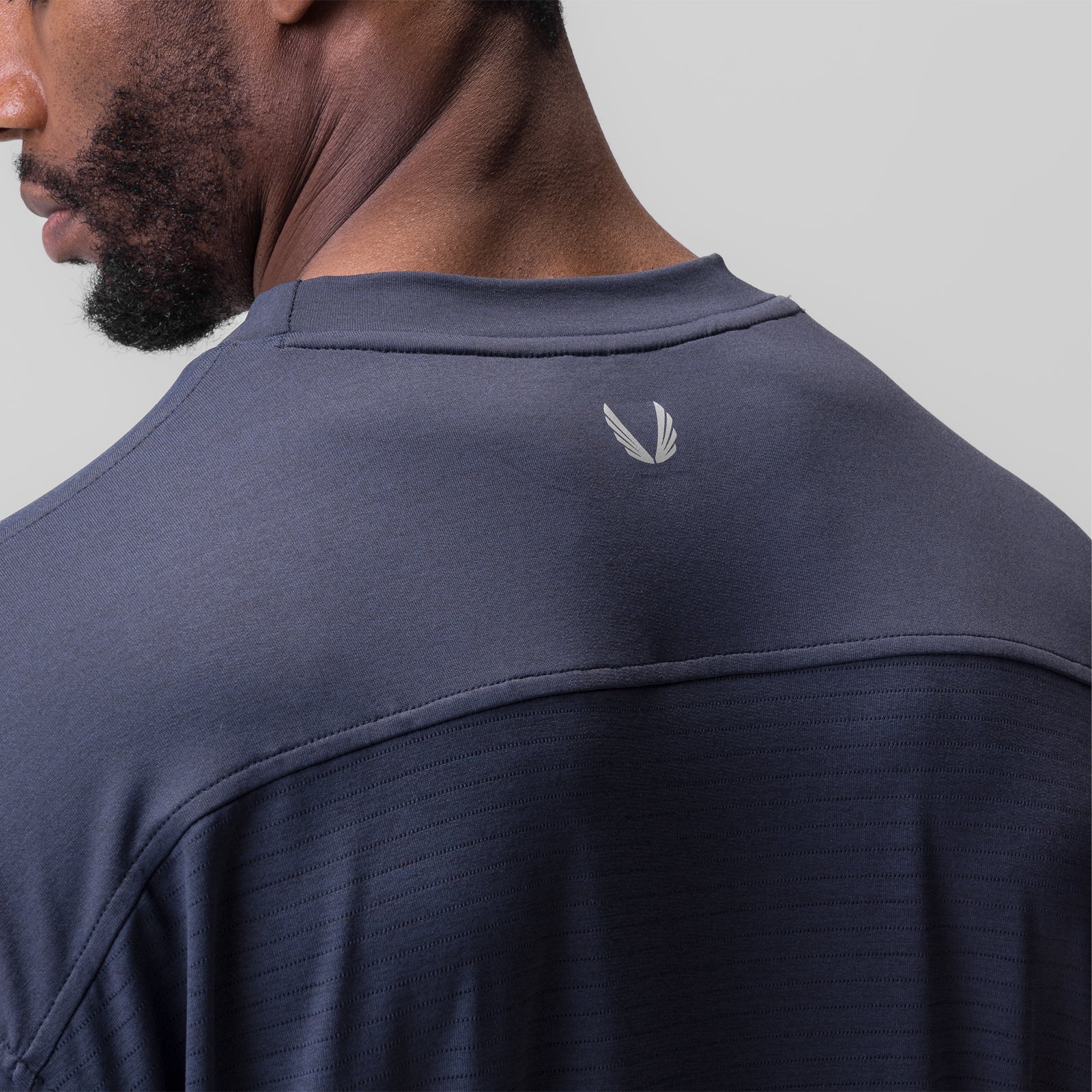0841. 3D-Lite® 2.0 3/4-Sleeve Oversized Tee - Navy "OTWR"