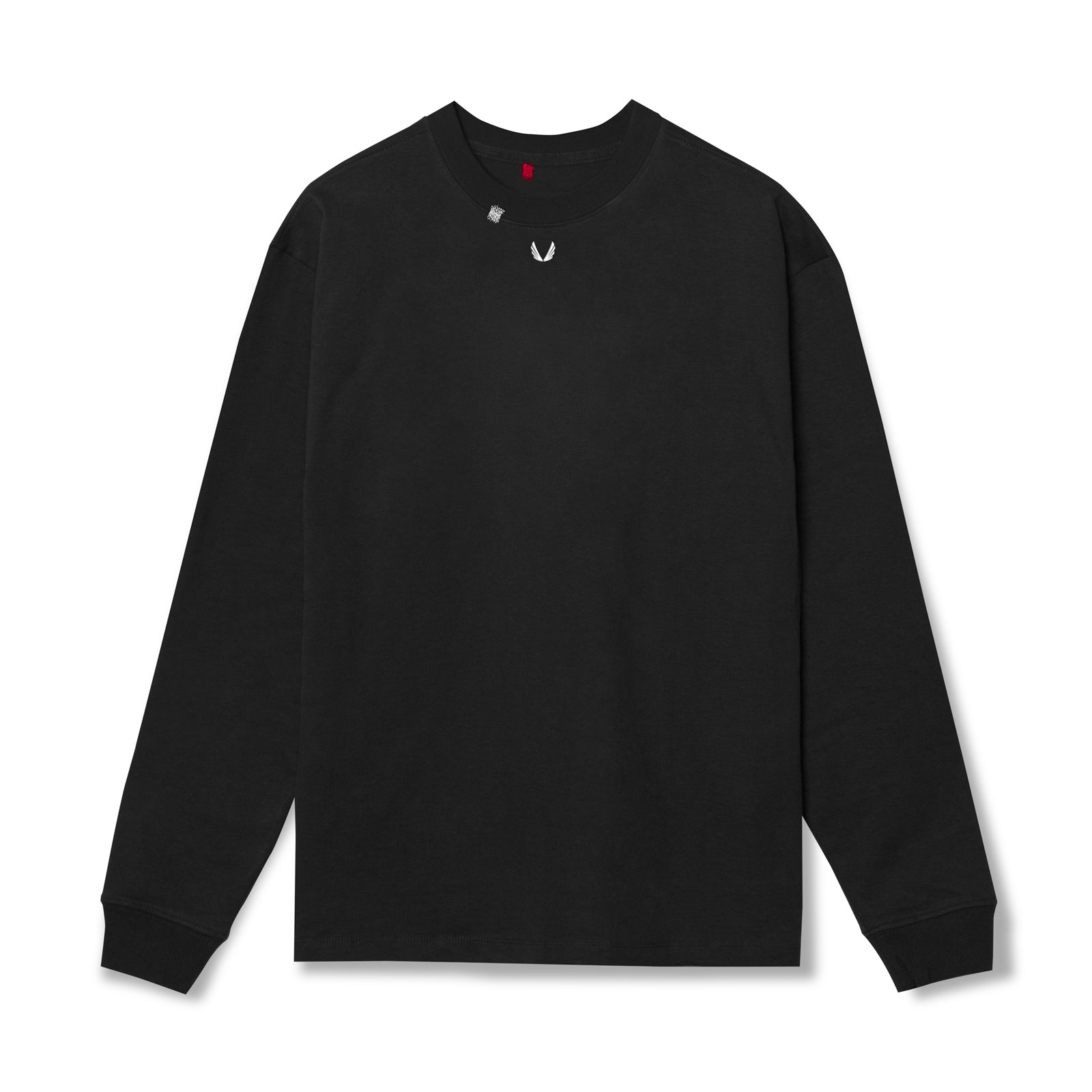 0851. Tech Essential™ Relaxed Long Sleeve - Black/White "OTWR"