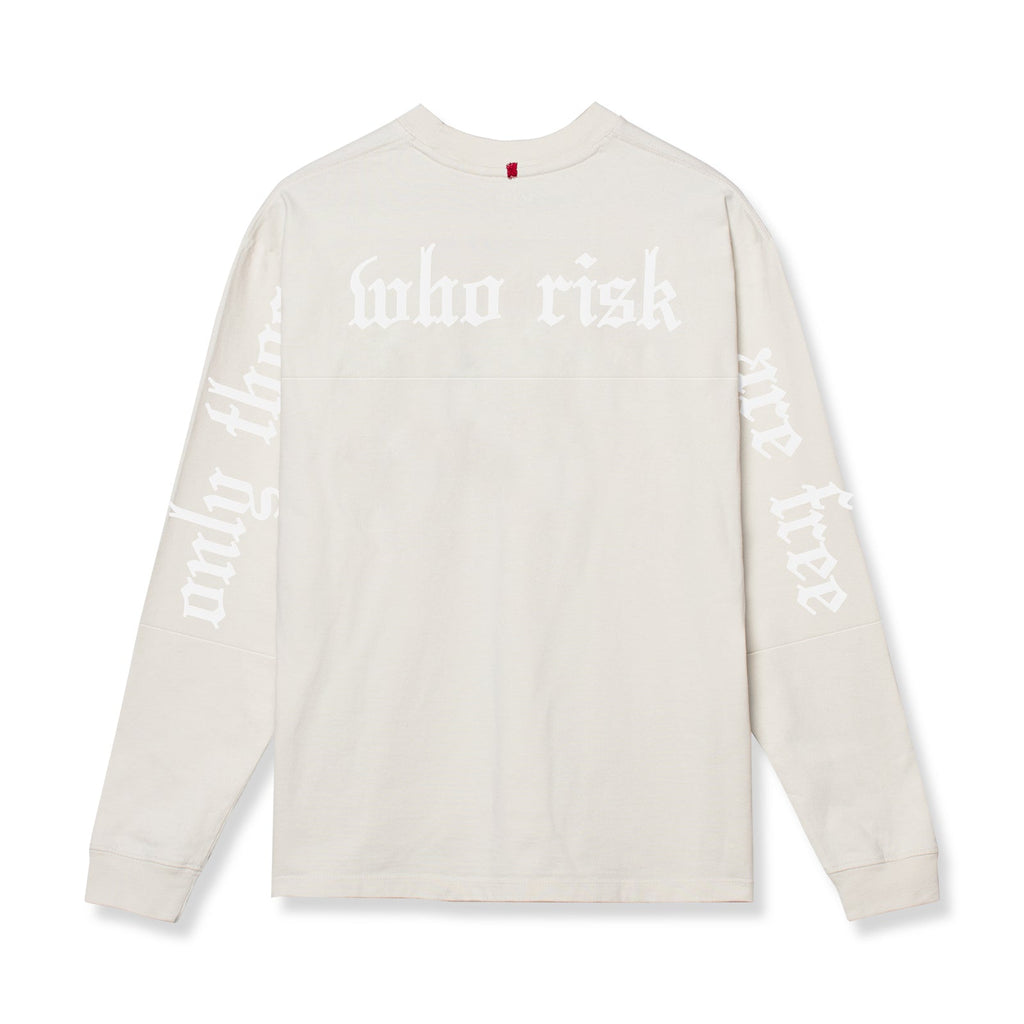 0851. Tech Essential™ Relaxed Long Sleeve - Stone/White "OTWR"