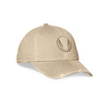 0856. Distressed Patch Logo Hat - Khaki/Khaki "Wings"