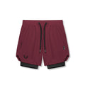 0866. Tetra-Lite® 7" Liner Short - Crimson "Wings"/Black