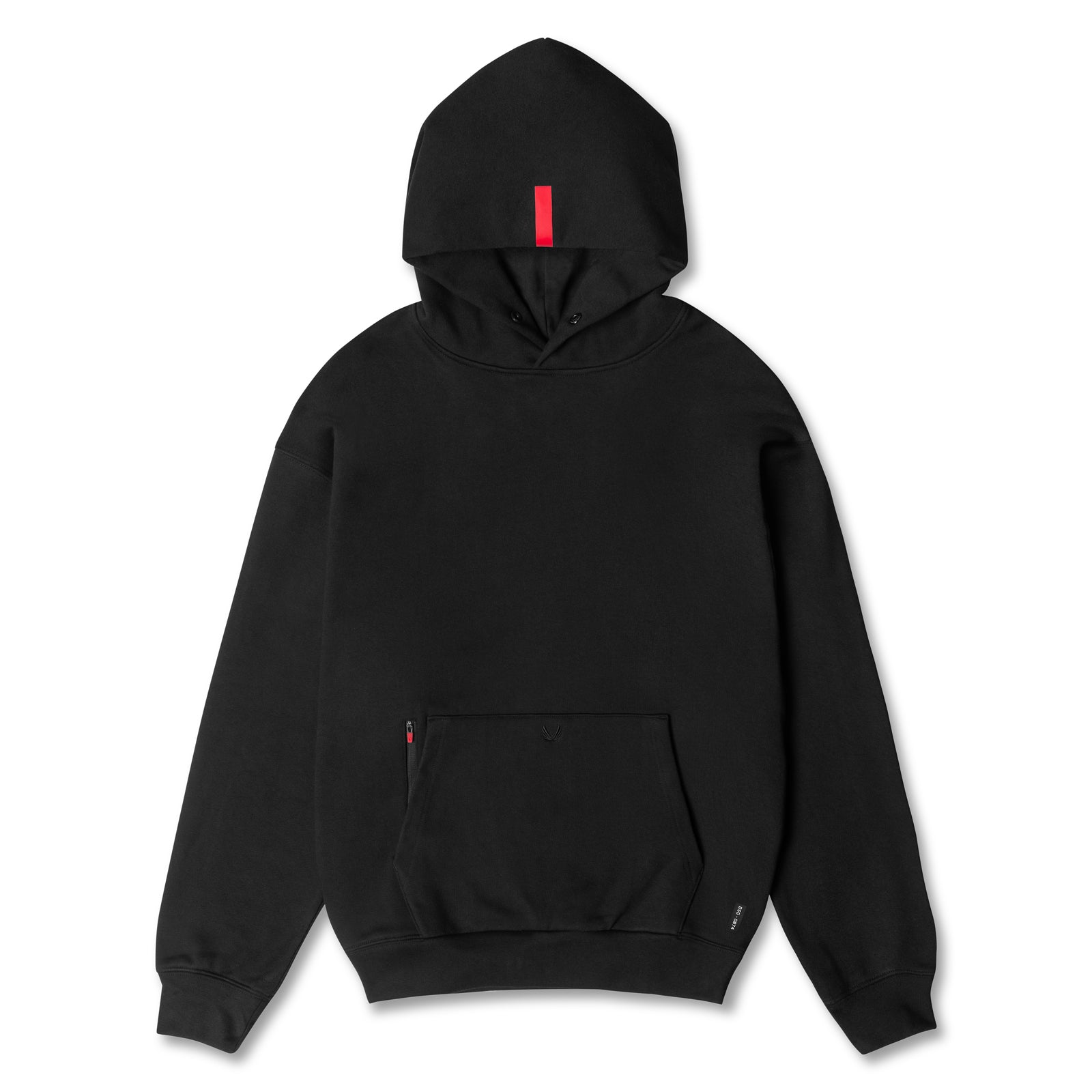 0874. Tech-Terry™ Zip Pocket Hoodie - Black/Black "OTWR"
