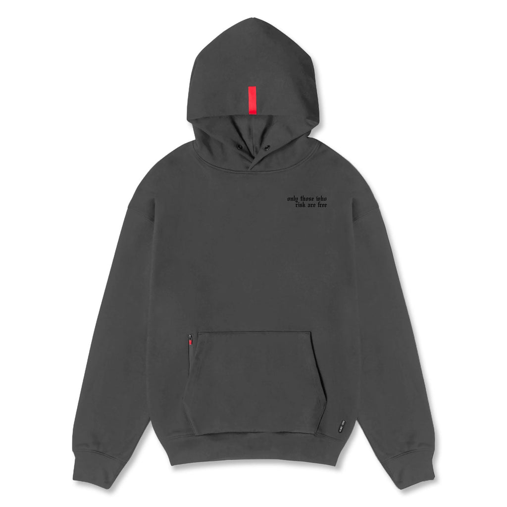 0874. Tech-Terry™ Zip Pocket Hoodie - Space Grey/Black "Brush Wings/ASRV"