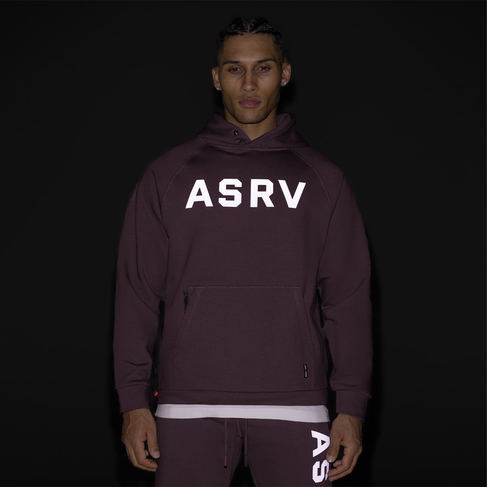 0905. Tech-Terry™ Weather-Ready Training Hoodie - Deep Purple "ASRV"