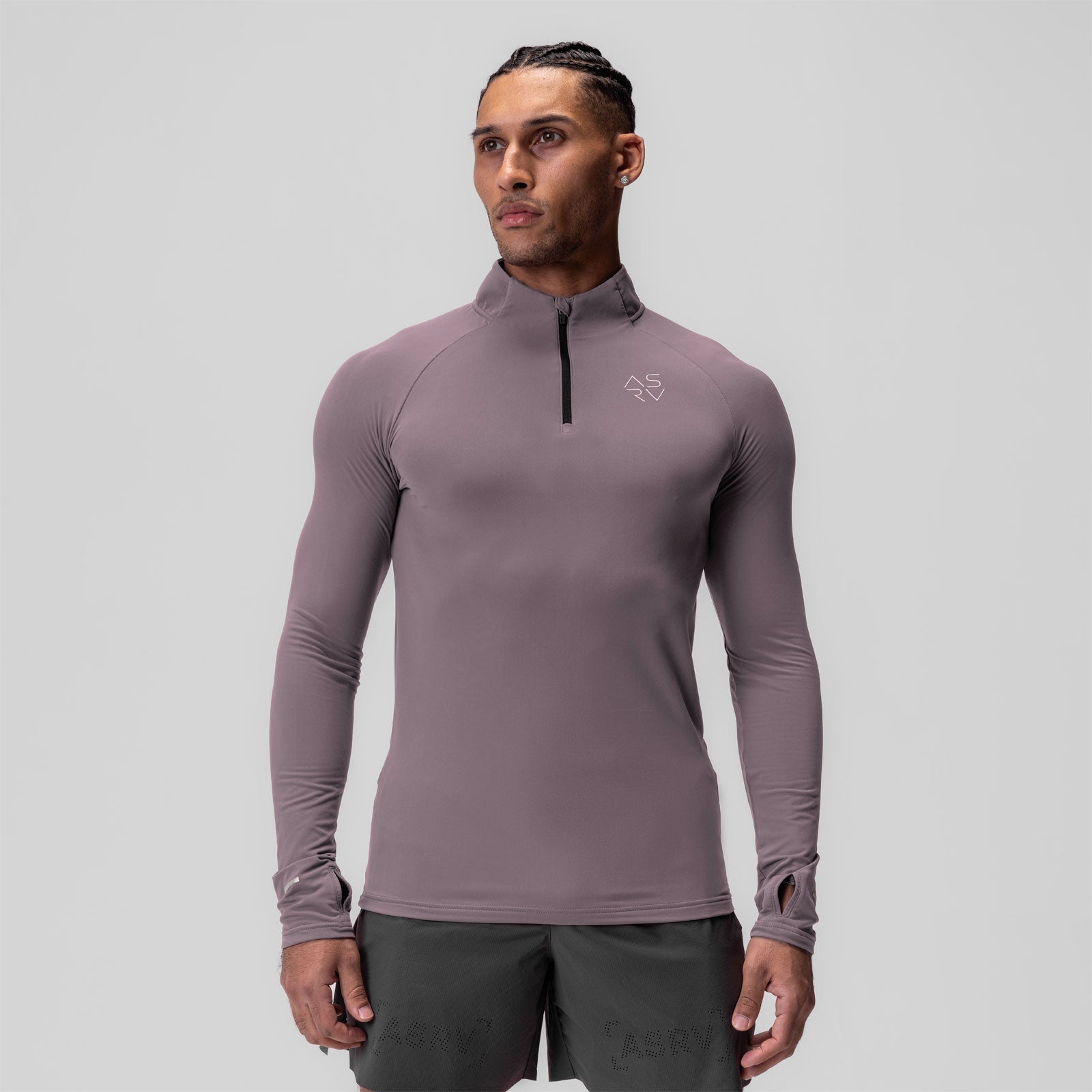 0906. Thermal Training Quarter Zip - Moonscape "Cyber"
