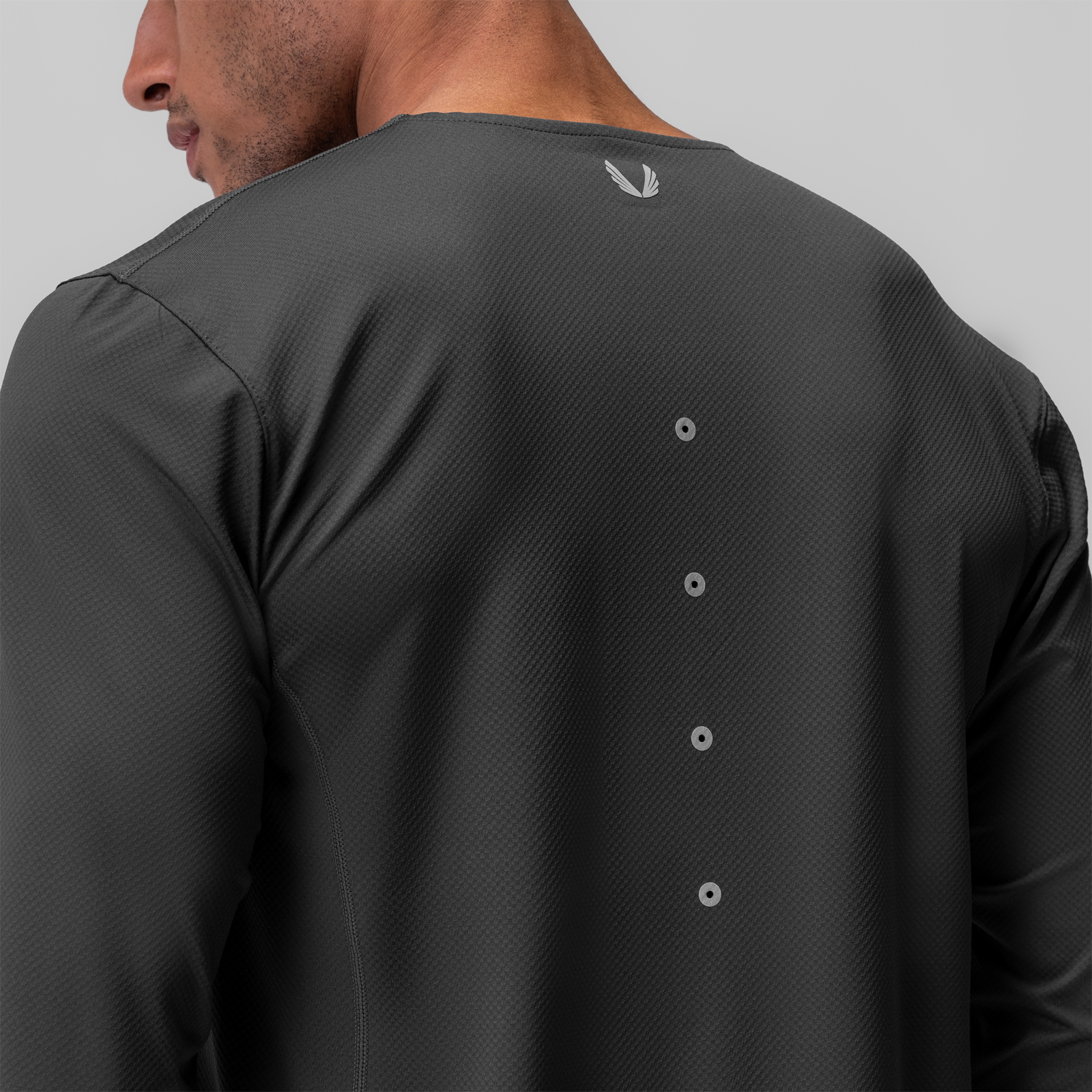 0907. AeroSilver® Training Long Sleeve - Space Grey "Space Bracket"