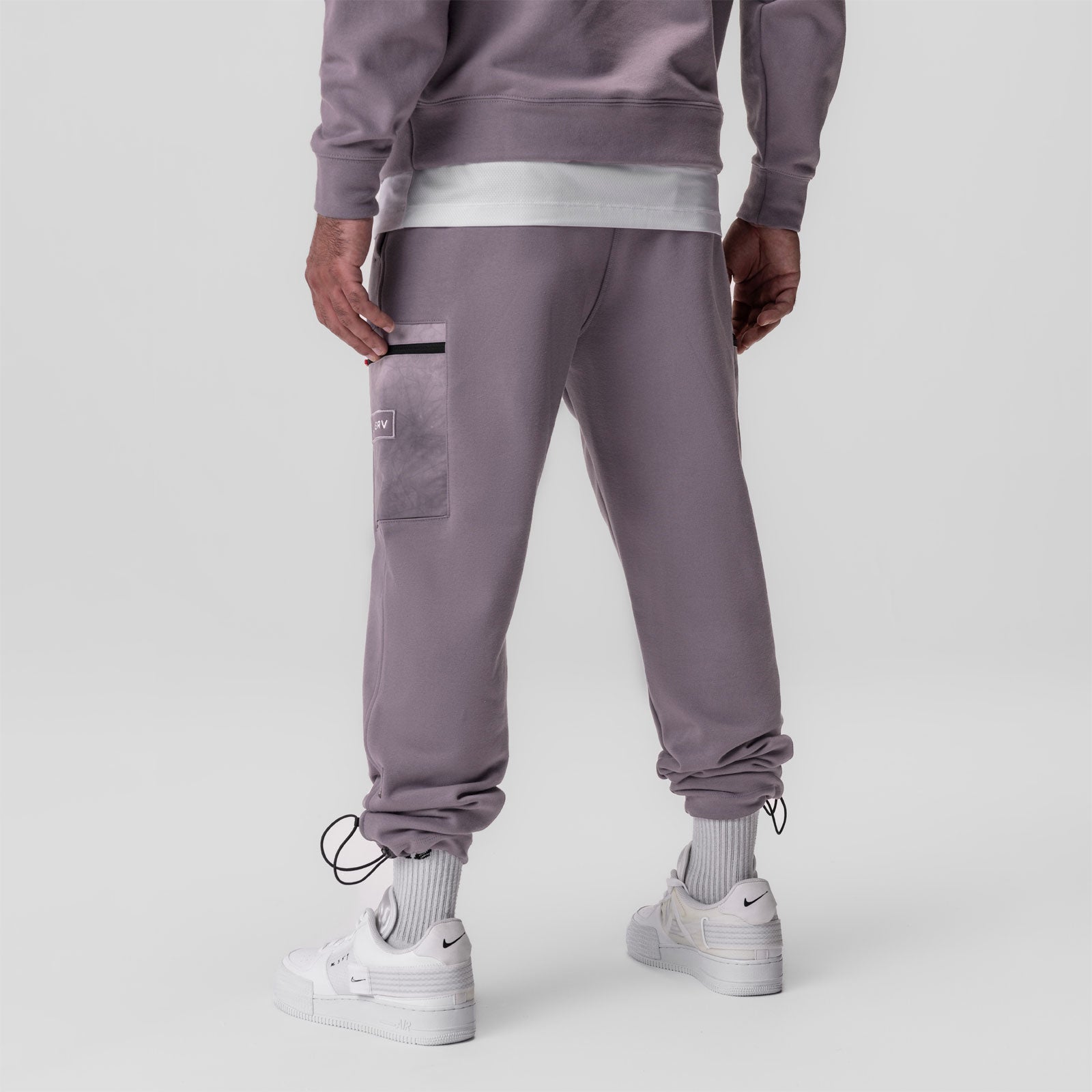 0914. Tech-Terry™ Paneled Cinch Cargo Jogger - Moonscape/Wave-Dye