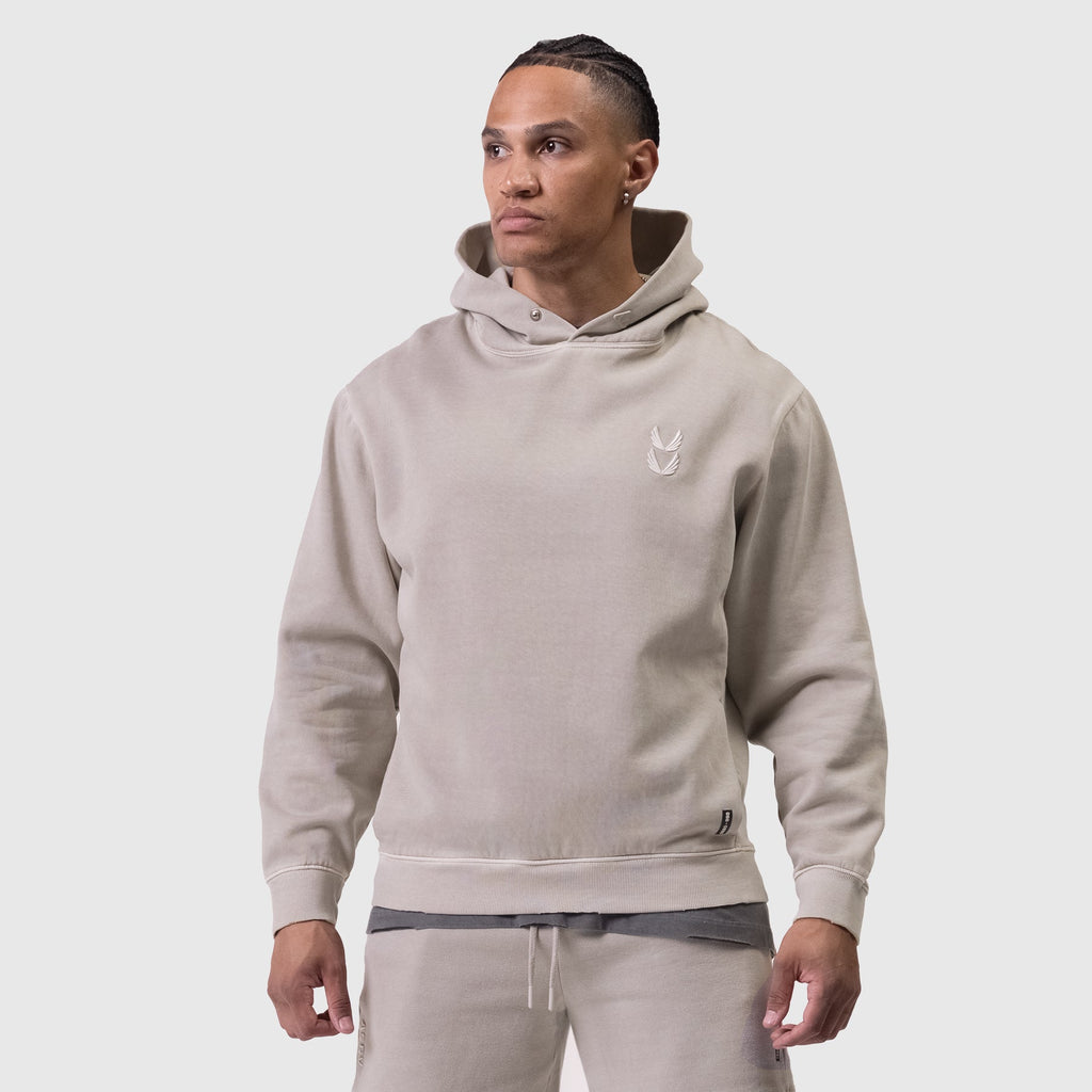 0920. Tech Essential™ Distressed Hoodie - Faded Chai
