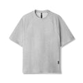 0946. Waffle Knit Oversized Tee - Heather Grey