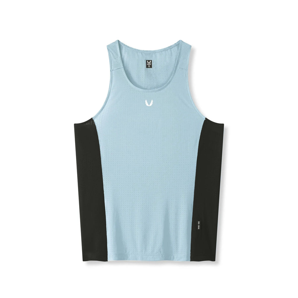 0949. Laser-Vent™ Singlet Tank - Light Sky/Black