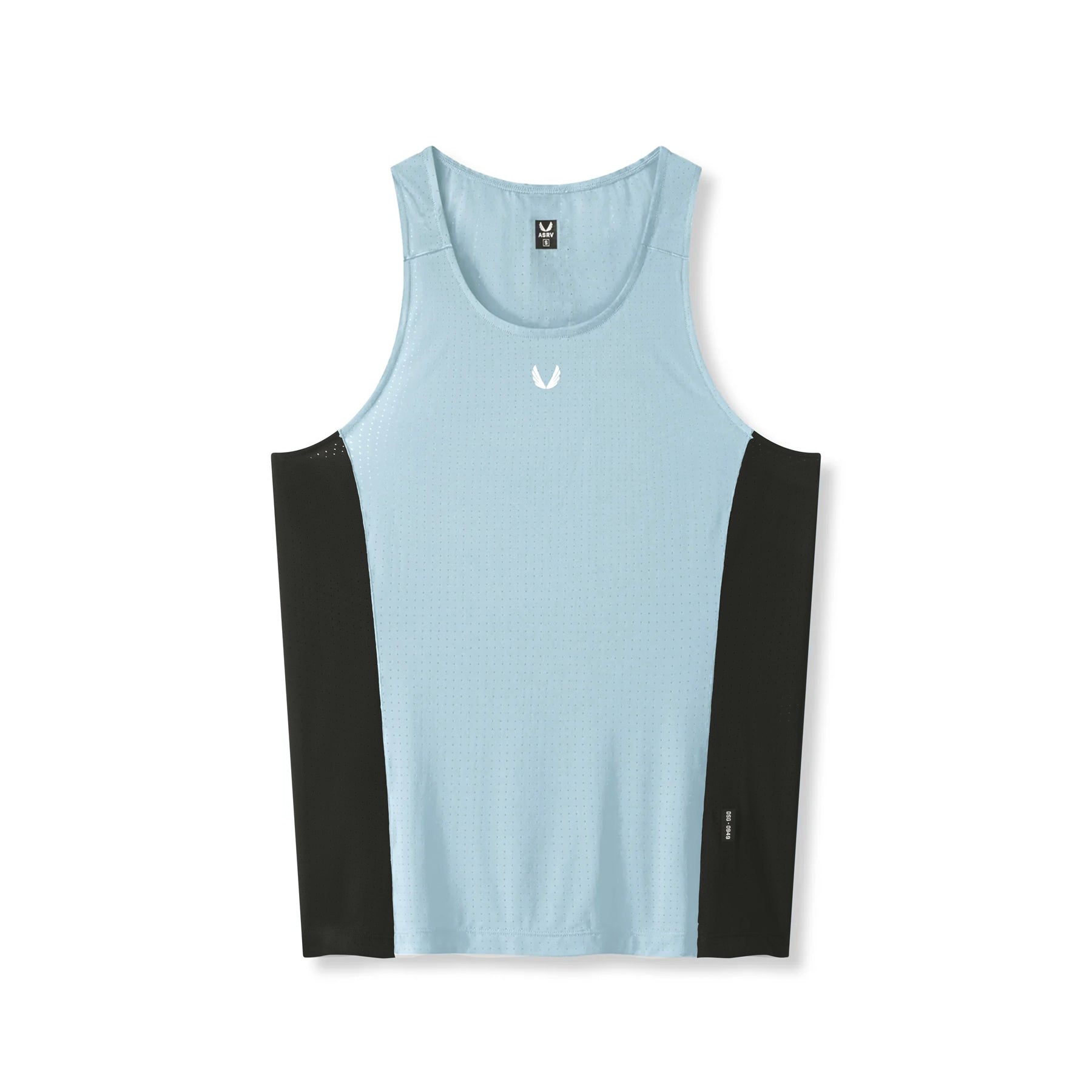 0949. Laser-Vent™ Singlet Tank - Light Sky/Black