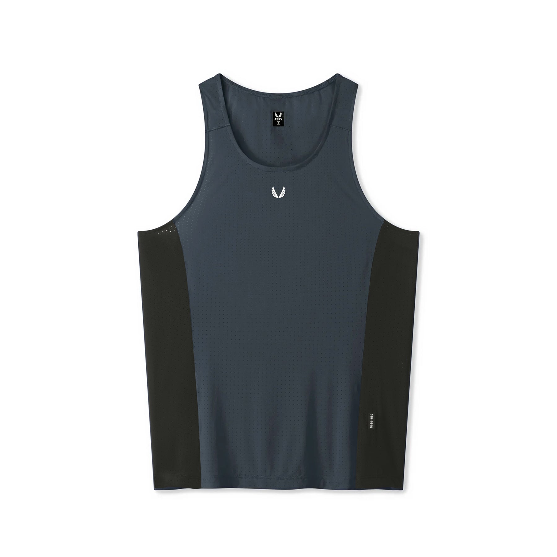 0949. Laser-Vent™ Singlet Tank - Navy/Black