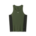 0949. Laser-Vent™ Singlet Tank - Olive/Black