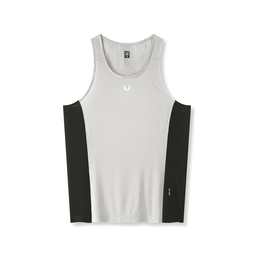0949. Laser-Vent™ Singlet Tank - Slate Grey/Black