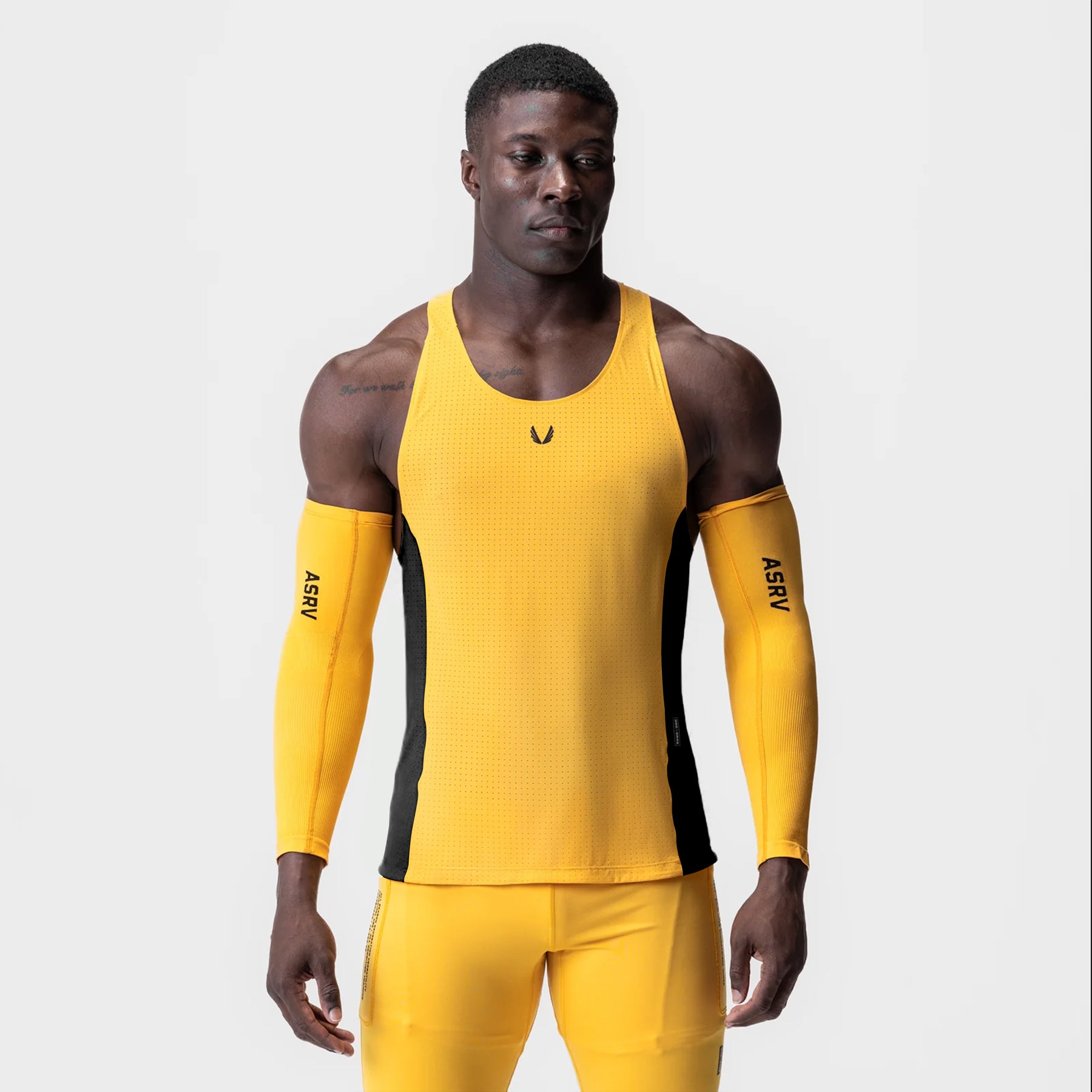 0949. Laser-Vent™ Singlet Tank - Amber/Black
