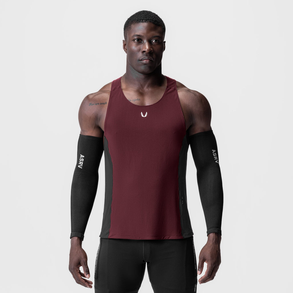 0949. Laser-Vent™ Singlet Tank - Crimson/Black
