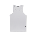 0986. Creora® Tech Ribbed Tank - Light Grey