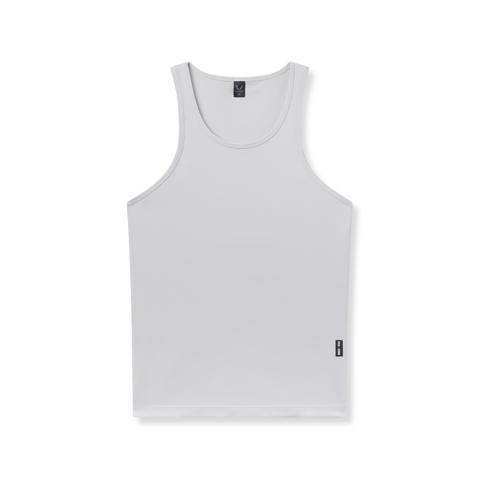 0986. Creora® Tech Ribbed Tank - Light Grey