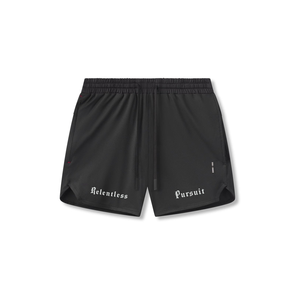 0993. AeroSilver® 5" Linerless Short - Black "RP"