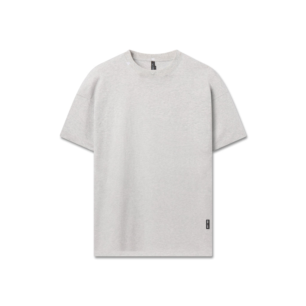 1102. Distressed Relaxed Tee - Heather Grey