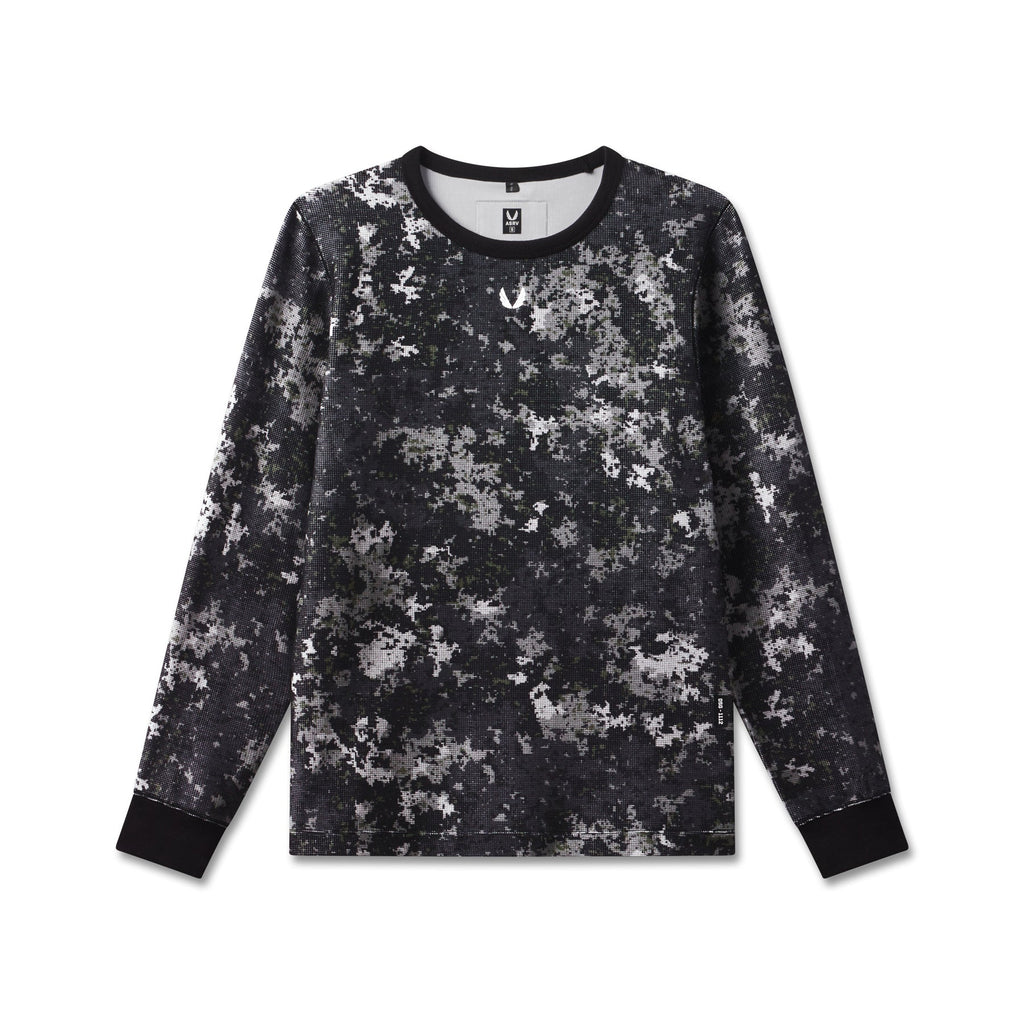 1112. Waffle Knit Longsleeve - Pixel Camo